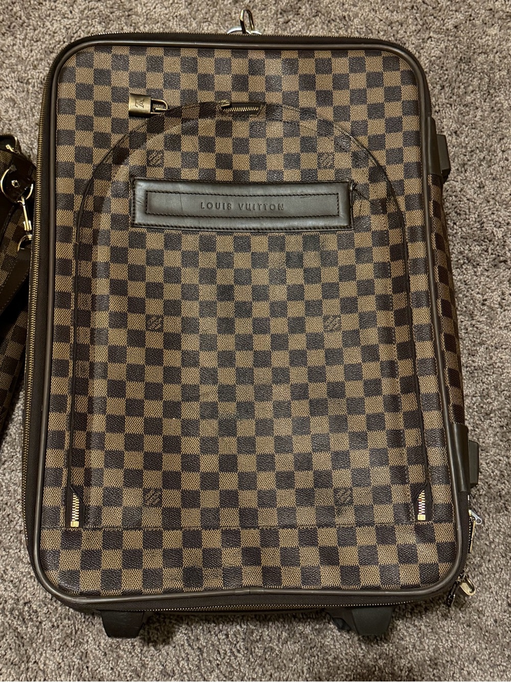 Authentic Louis Vuitton Damier Ebene Rolling Carry-On Suitcase - Pre-Owned